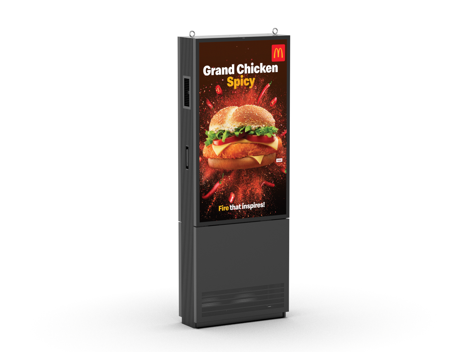 55UDS124 IP66 Dual sided Ultra-bright outdoor kiosk